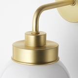 FRIHULT Wall lamp, brass-colour