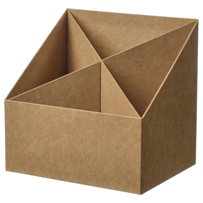 GÄRDESGÅRD Desk organiser, natural, 16x16 cm