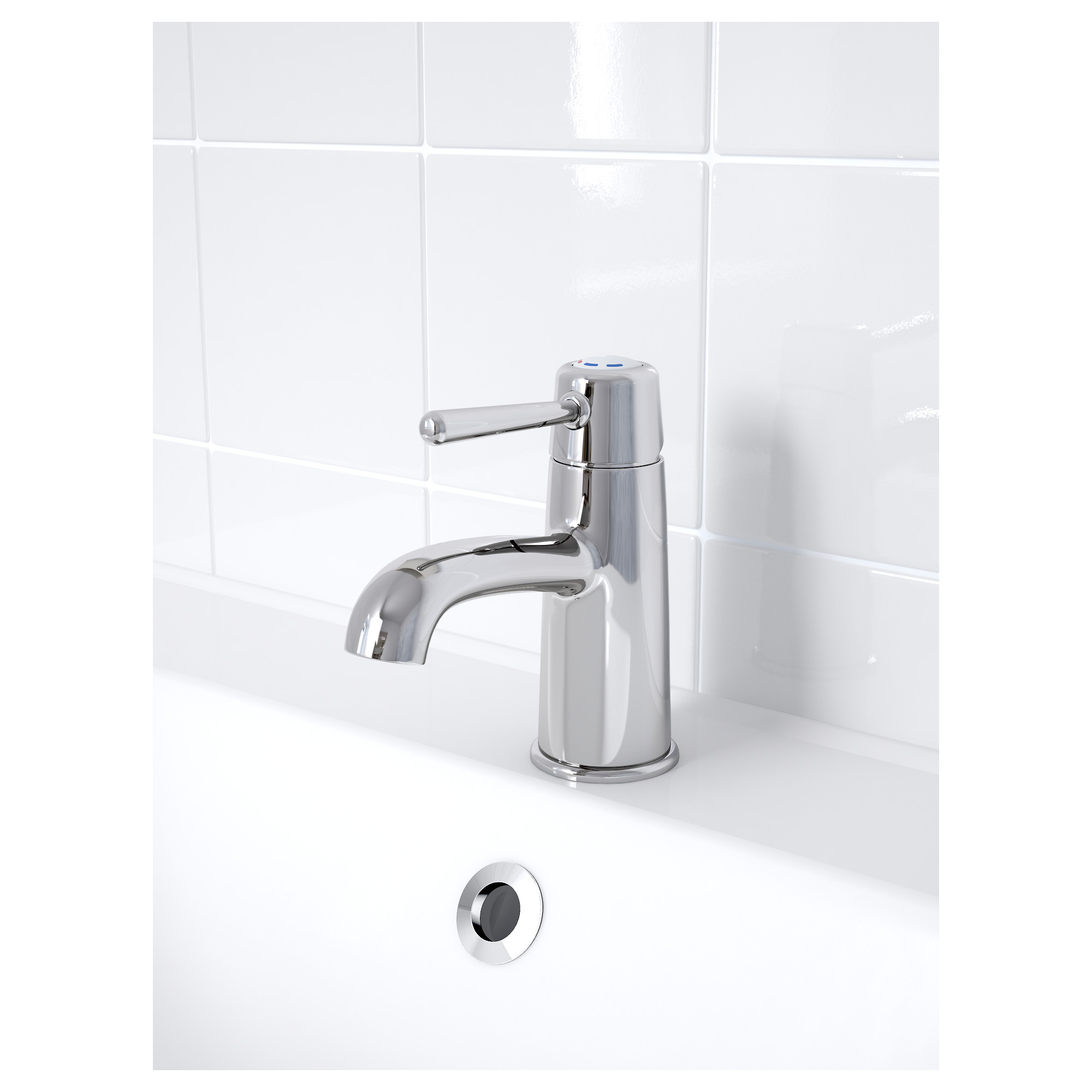 GRANSKÄR Washbasin mixer tap with strainer chromeplated IKEA