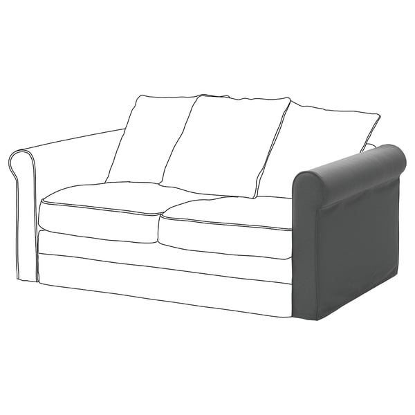 Gronlid غطاء مسند ذراعين Ljungen رمادي معتدل Ikea