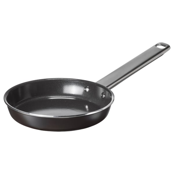 GULDÖRING Frying pan, non-stick coating stainless steel/black-grey, 16 cm