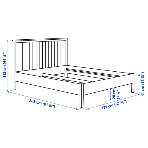 Illustration with measurements for the product: GULLABERG.