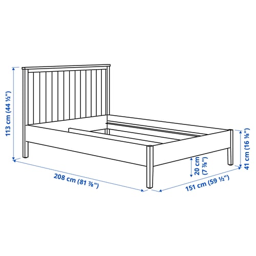 Illustration with measurements for the product: GULLABERG.