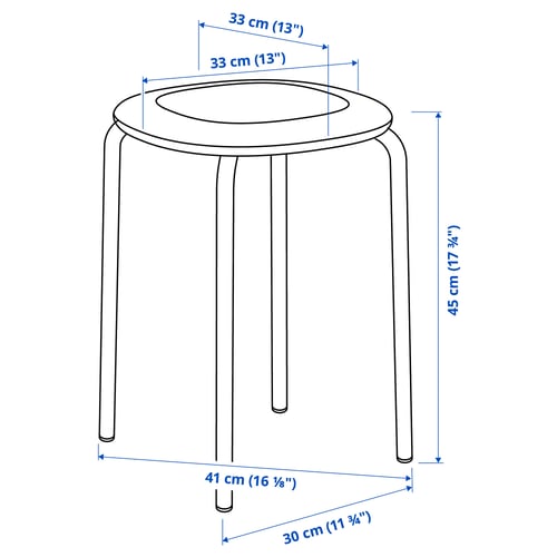 Illustration with measurements for the product: GULTARP.