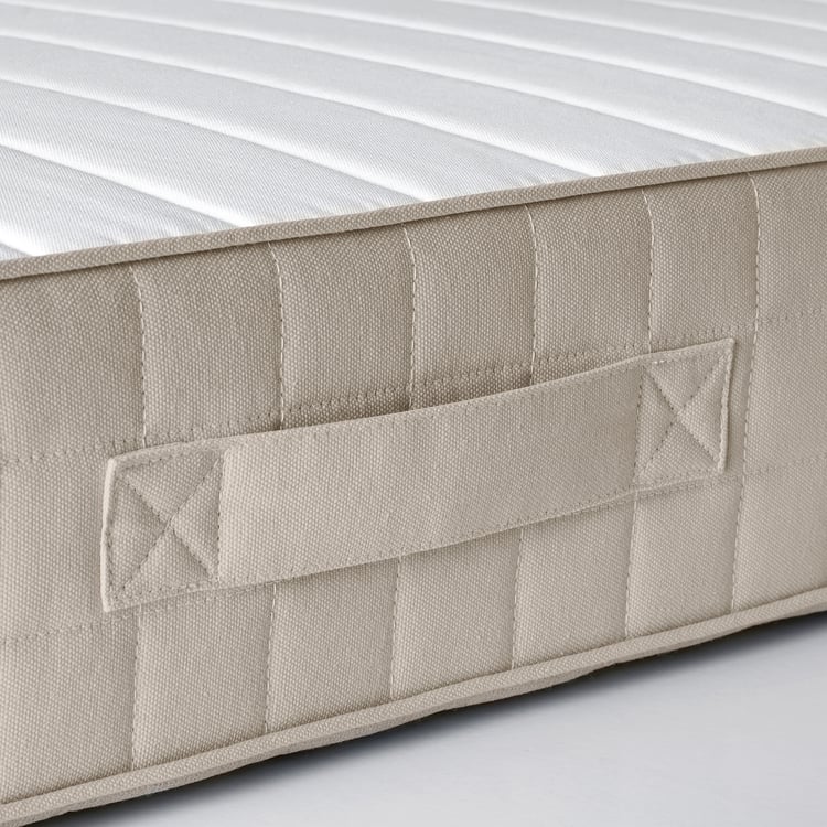 HAFSLO Sprung mattress firm, beige IKEA