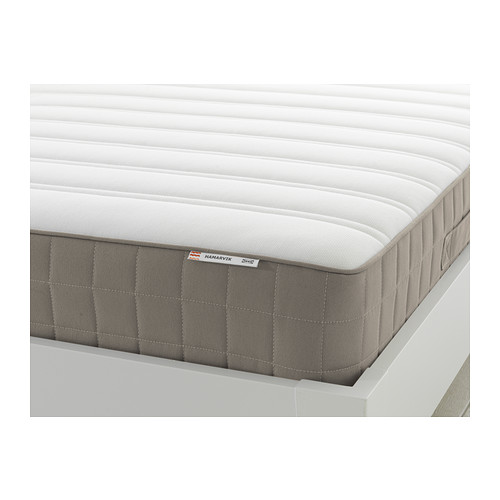 HAMARVIK Sprung mattress 160x200 cm, medium firm/dark beige IKEA