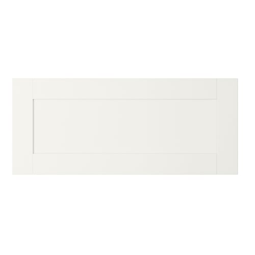 HANVIKEN white framed front, natural, traditional storage, fibreboard, square, simple design.