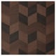 HASSLARP kitchen doors feature a brown, herringbone-patterned wood veneer with a sleek, contemporary design.