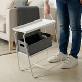 HATTÅSEN Bedside table/shelf unit, white