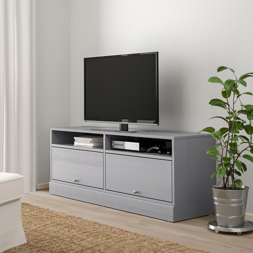 HAVSTA TV bench with plinth grey IKEA