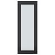 HEJSTA Glass door, anthracite/reeded glass, 30x80 cm