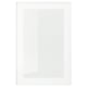 HEJSTA Glass door, white/clear glass, 40x60 cm