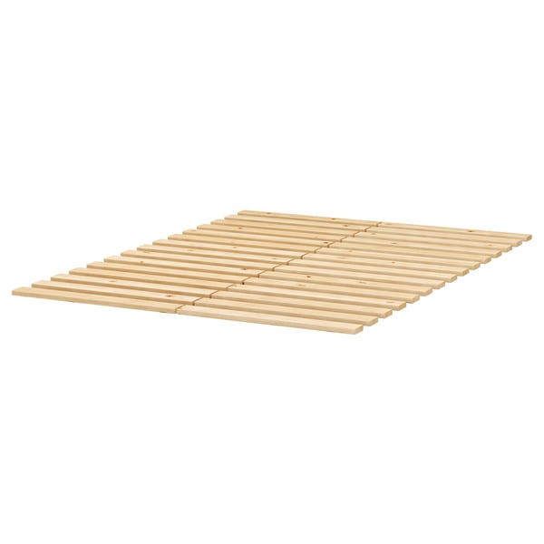 HEMNES Bed frame with mattress, white stain/Valevåg extra firm, 180x200 cm