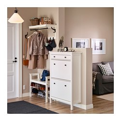 Hemnes Shoe Cabinet With 2 Compartments Ikea