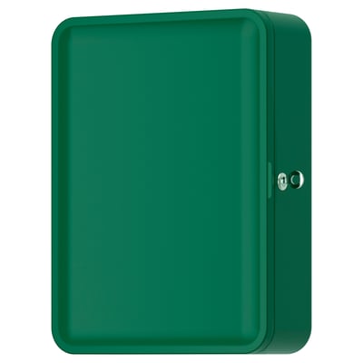 HUSBYÅN Wall cabinet, dark green, 28x11x37.5 cm