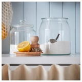 IKEA 365+ Jar with lid, glass/bamboo, 3.3 l