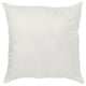 INNER, square white pillow, soft and plump, plain design, made with recycled polyester.
