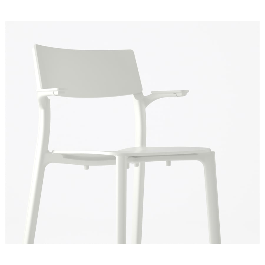JANINGE Chair with armrests, white IKEA