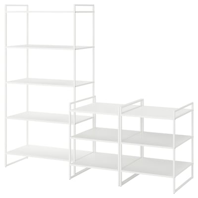 JONAXEL Open storage combination, white, 182x51x160 cm