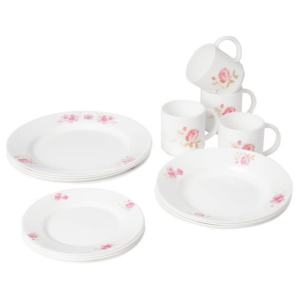 KALASBRA 16-piece service, floral pattern
