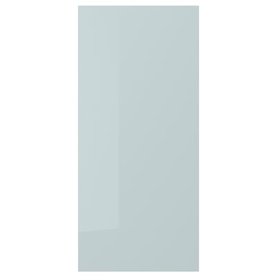 KALLARP Cover panel, high-gloss light grey-blue, 39x86 cm