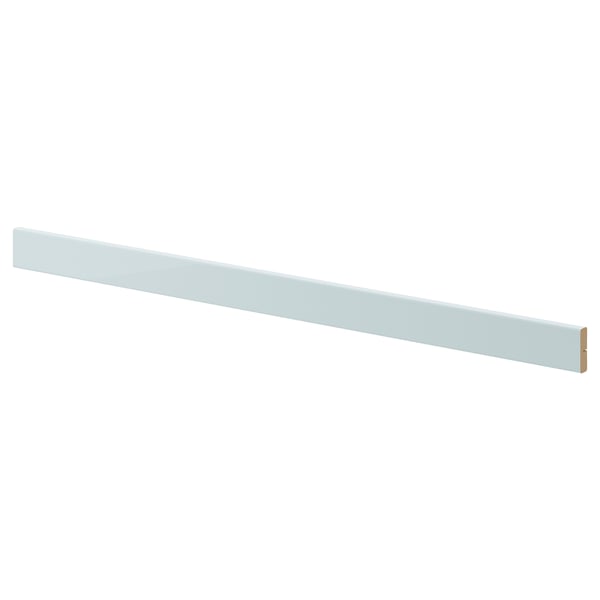 KALLARP Deco strip, high-gloss light grey-blue, 221 cm