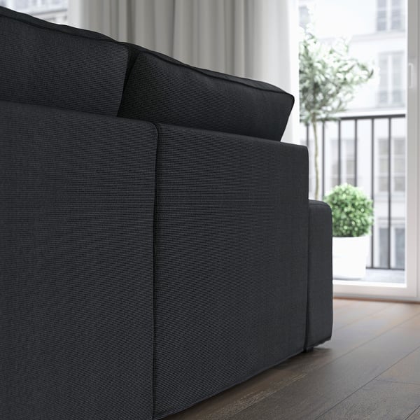 KIVIK 4-seat sofa with chaise longue, Tresund anthracite