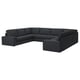Option: KIVIK U-shaped sofa, 7-seat, Tresund anthracite