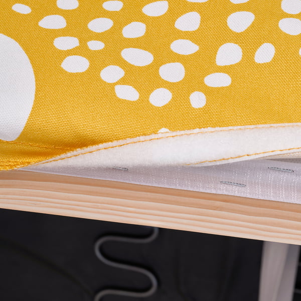 KLIPPAN Cover for 2-seat sofa, Tingetorp yellow/white/floral pattern