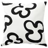 KLIPPBRÄCKA Cushion cover, white/black, 50x50 cm