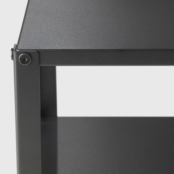 KNARREVIK bedside table, black, 37x28 cm IKEA
