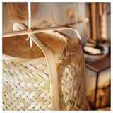 KNIXHULT Pendant lamp, bamboo/handmade, 40 cm