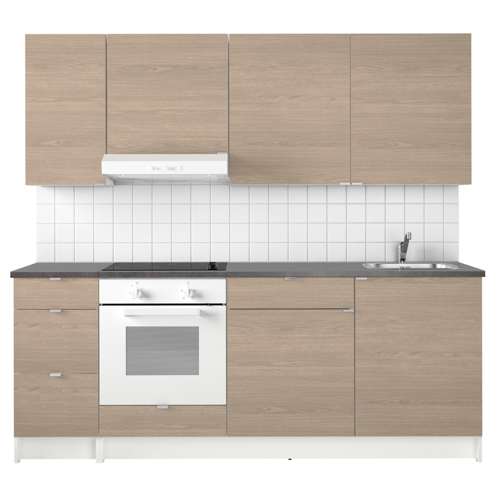 KNOXHULT مطبخ مظهر الخشب رمادي IKEA