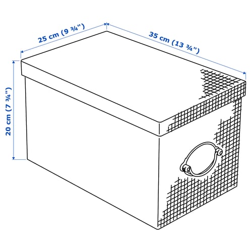 Illustration with measurements for the product: KVARNVIK.