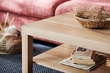 LACK Coffee table, white stained oak effect, 90x55 cm