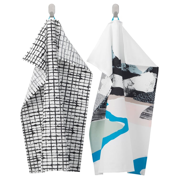 LACKTICKA Tea towel landscape, patterned IKEA