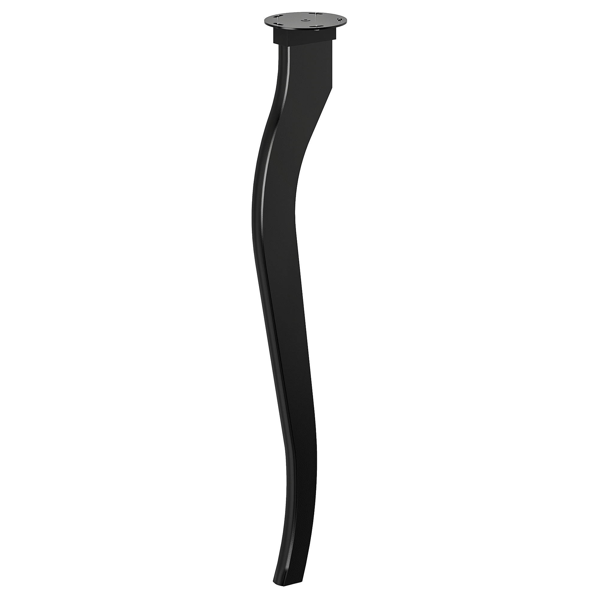 LALLE Leg, black, 70 cm IKEA