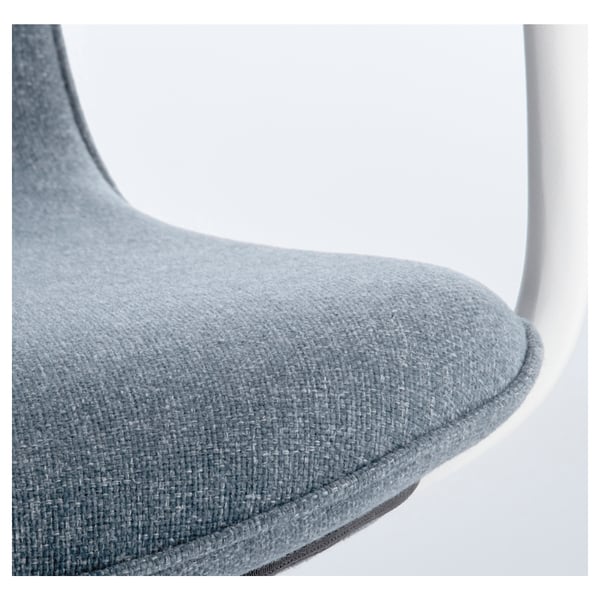 LÅNGFJÄLL Conference chair with armrests, Gunnared blue/white