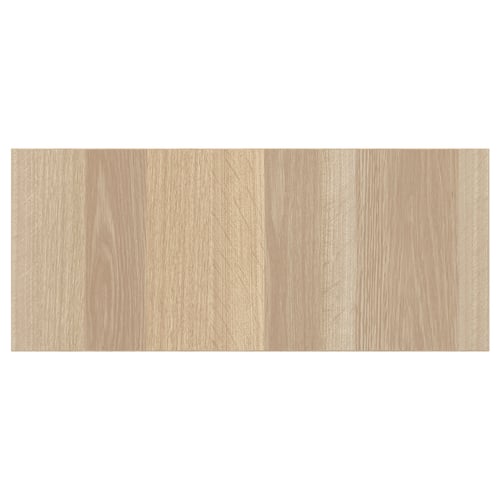 LAPPVIKEN drawer front, white oak effect, rectangular, sleek design.