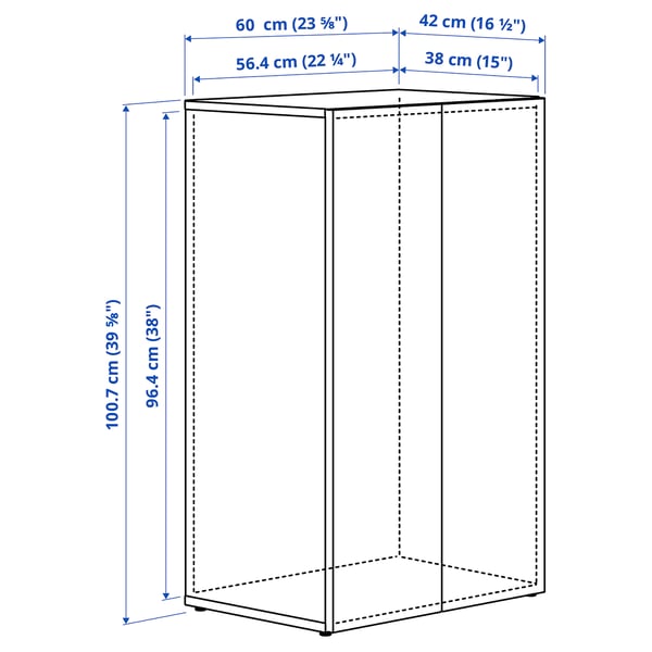 Illustration with measurements for the product: LASTARE.