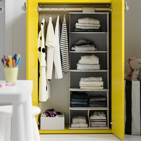 LASTARE Wardrobe combination, yellow, 60x42x100 cm