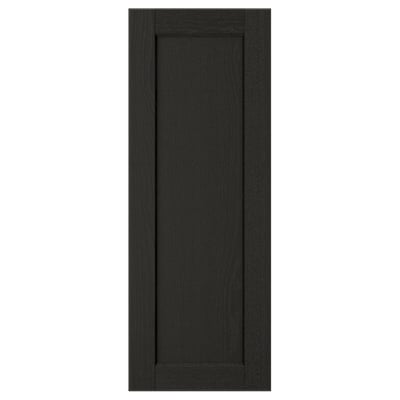 LERHYTTAN Door, black stained, 30x80 cm