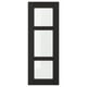 LERHYTTAN Glass door, black stained, 30x80 cm