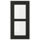 LERHYTTAN Glass door, black stained, 30x60 cm