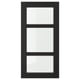 LERHYTTAN Glass door, black stained, 40x80 cm