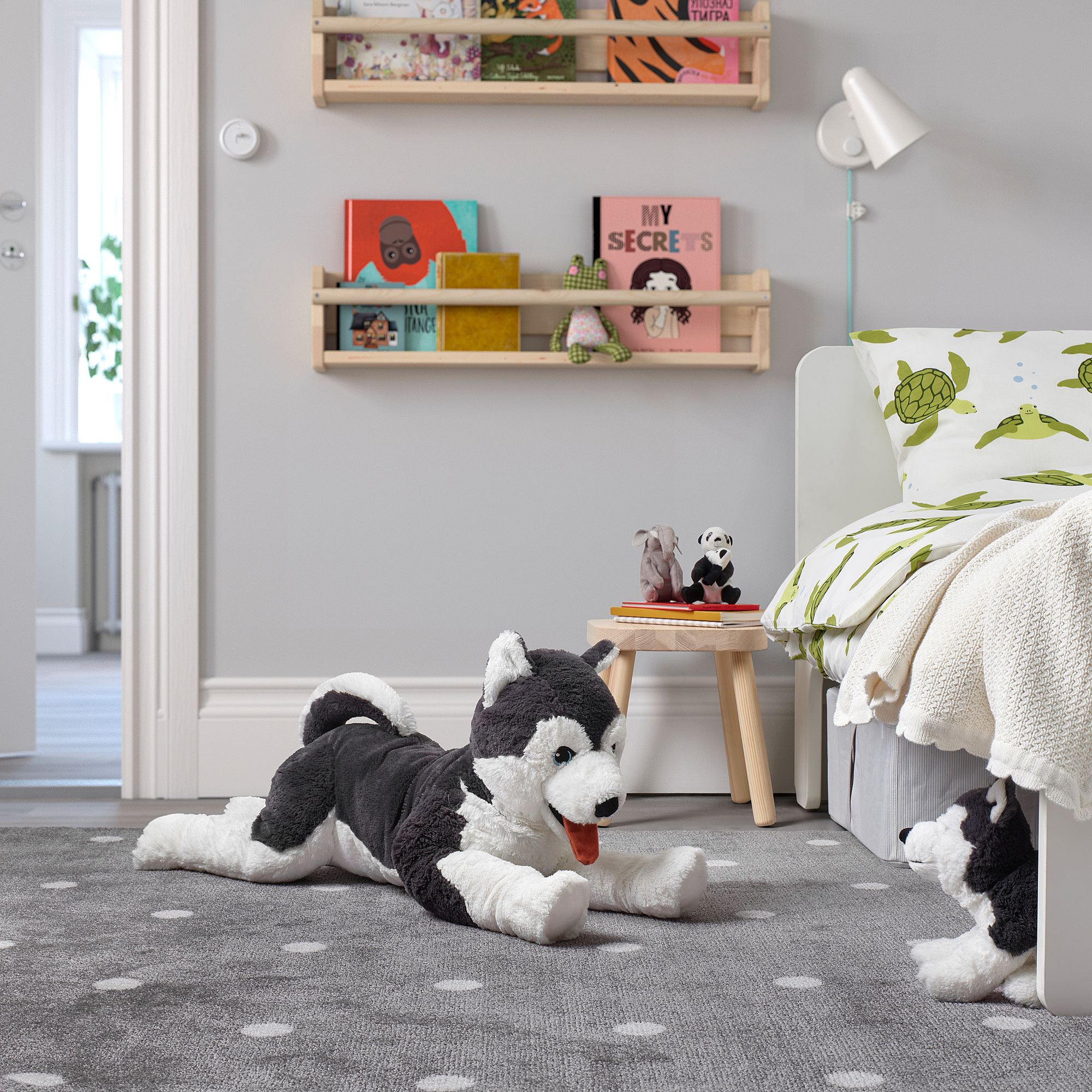 LIVLIG Soft toy, dog/siberian husky, 57 cm