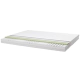 MALM Bed frame with mattress, grey stained/Åbygda firm, 160x200 cm