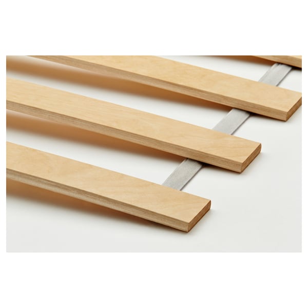 MALM Bed frame with mattress, grey stained/Vesteröy extra firm, 160x200 cm