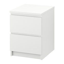 Malm Chest Of 2 Drawers White Ikea