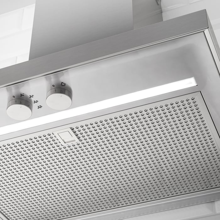 MATÄLSKARE wall mounted extractor hood, stainless steel, 60 cm IKEA